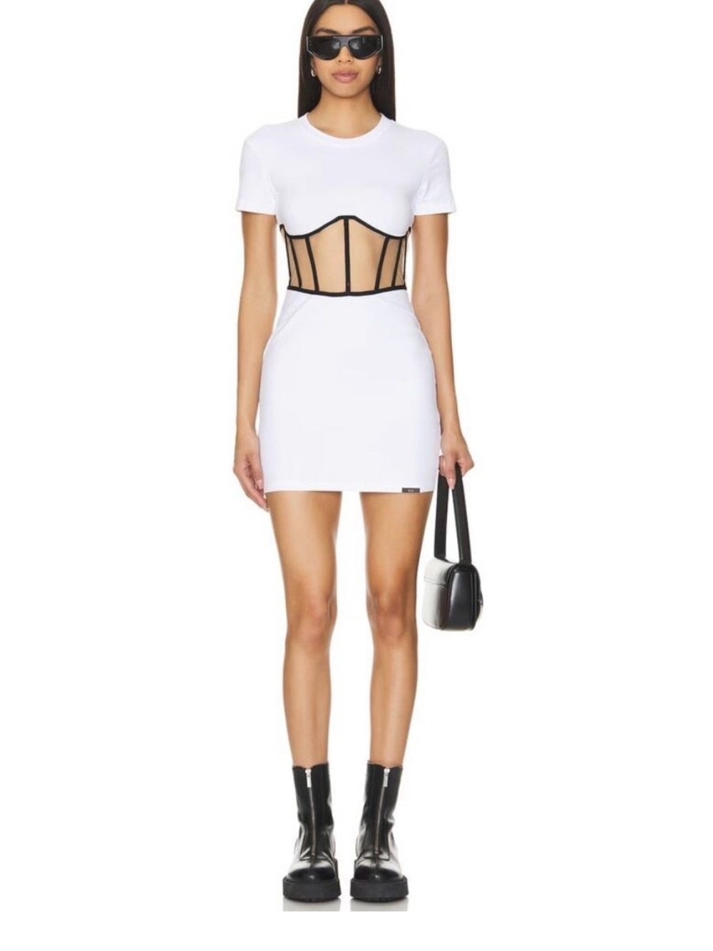 RTA Angela Mini Dress in White